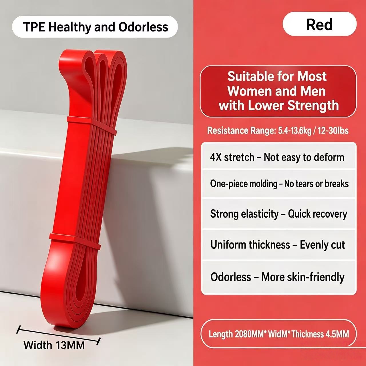 TPE Resistance Bands 6 Levels  - огляд і ціна Pilates Yoga Difference