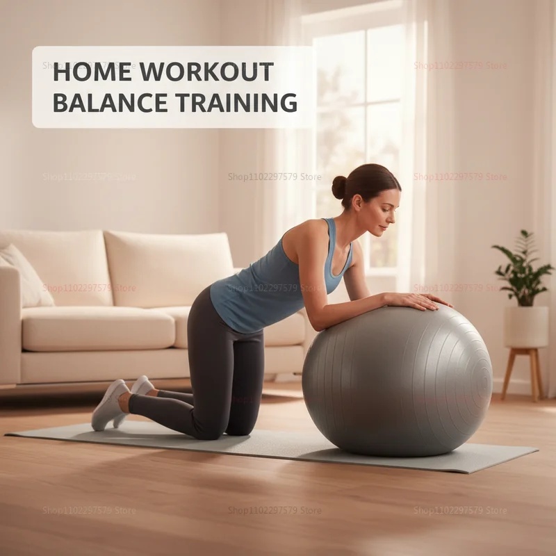 Anti-Burst Yoga Ball with Pump - огляд і ціна Pilates Toning Ball
