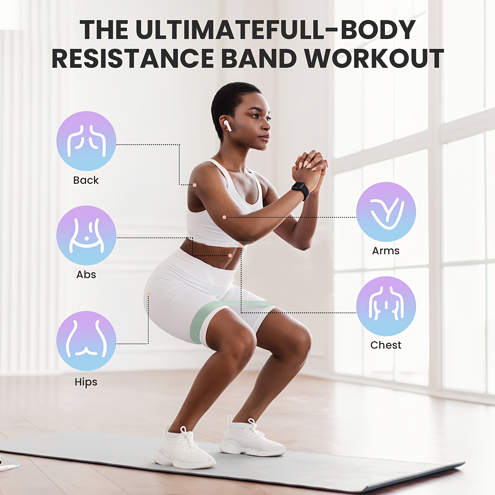 Fitness Resistance Bands with  - огляд і ціна Pilates And Yoga Studio