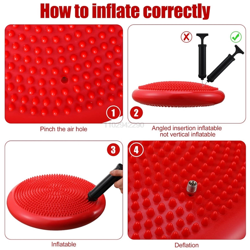 13.5in / 34cm Inflated Wobble  - огляд і ціна Exercise Disc Inflatable