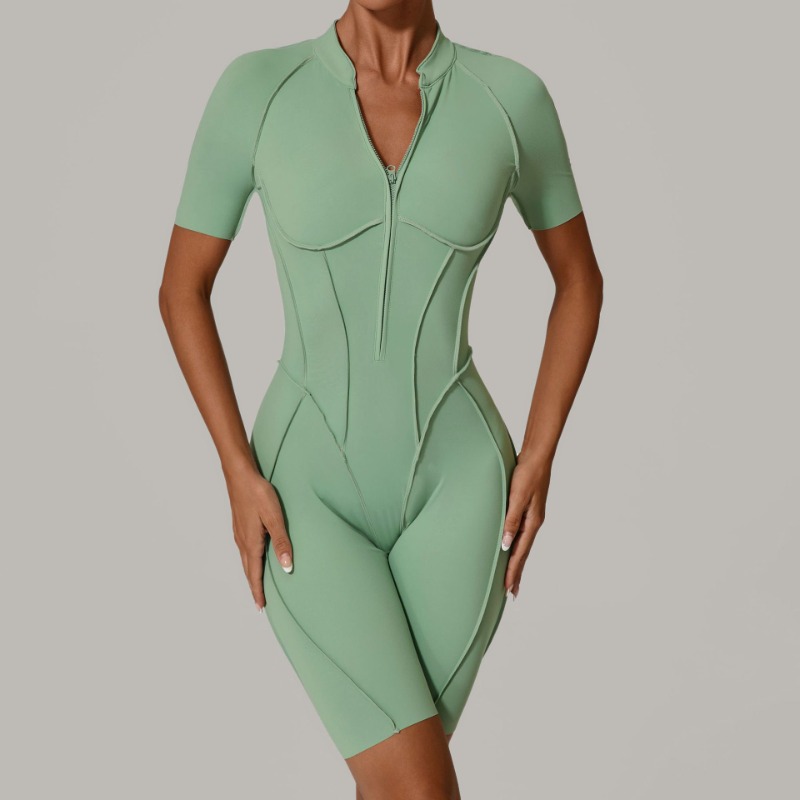 Women's Seamless Zipper Jumpsu - огляд і ціна Pilates Yoga Clothes