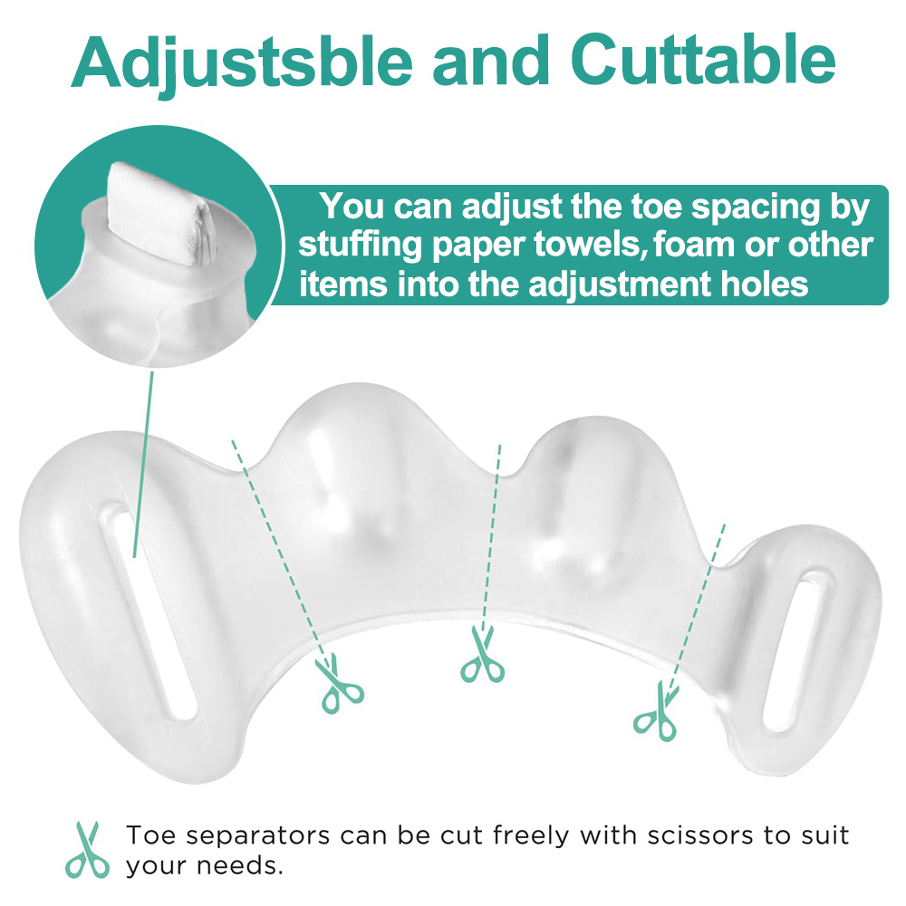 1Pair Gel Hard Silicone Toe Fi - огляд і ціна Toe Separator Silicon
