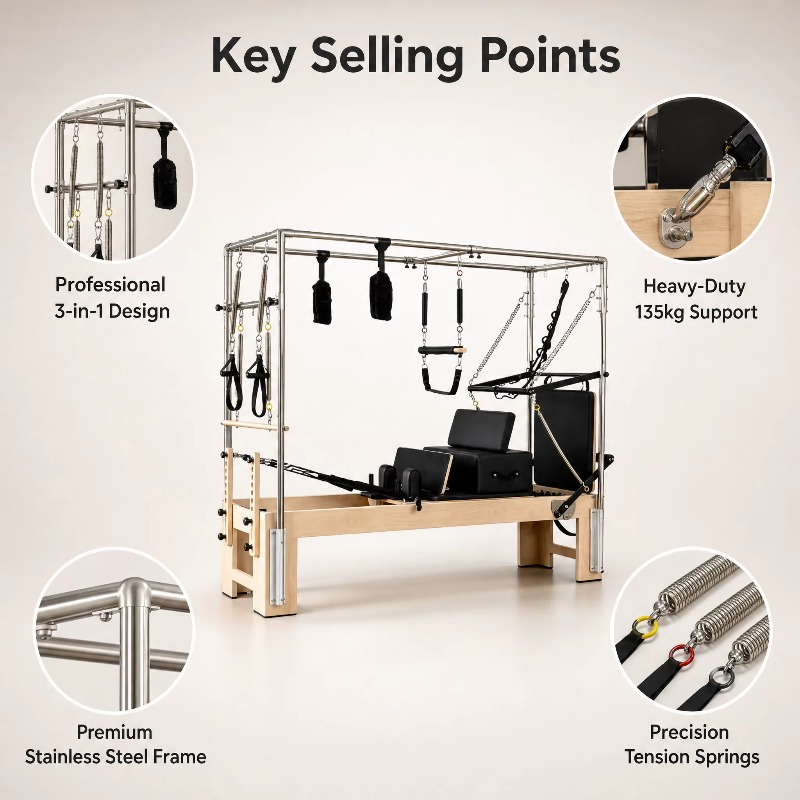 YTYIN Commercial 3 In 1 Reform - огляд і ціна Pilates And Yoga Studio