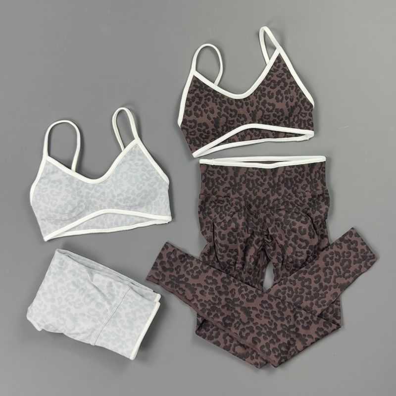 2 Pieces Yoga Set Women Leopar - огляд і ціна Pilates Yoga Clothes