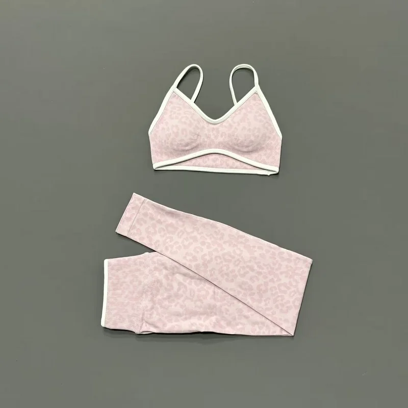 2 Pieces Yoga Set Women Leopar - огляд і ціна Pilates Yoga Clothes